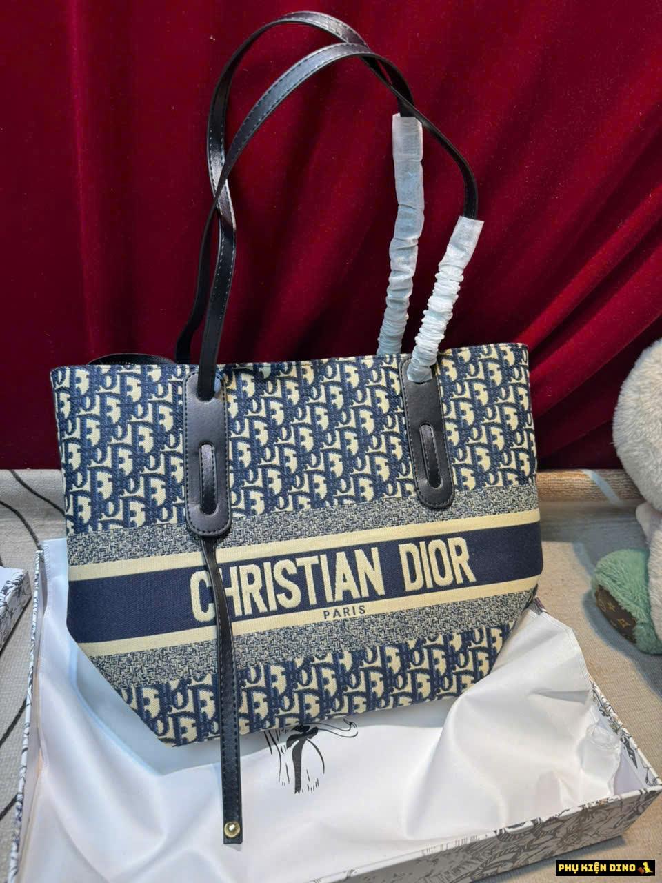 Túi Dior Toujours Kèm Dây Đeo Bản To Phụ Kiện Dino Túi Xách Nữ Dior Shopping Họa Tiết
