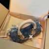 Túi Louis Vuitton Nano Speedy Gray Denim Size 17 Fullbox 11 Túi Xách Nữ LV Nano Speedy Gray Denim Fullbox Cao Cấp