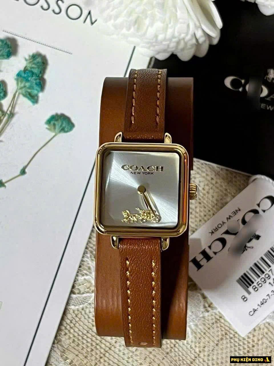 Đồng Hồ Coach Cass 14504231 Nữ Dây Da Nâu Hàng Chuẩn Fullbox Đồng Hồ Coach Cass 14504231 Nữ Dây Da Nâu Hàng Chuẩn Fullbox