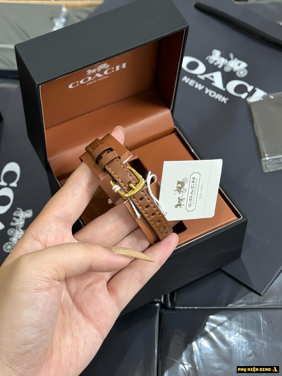 Đồng Hồ Coach Cass 14504231 Nữ Mặt Vuông Dây Da Cao Cấp Full Box Đồng Hồ Coach Cass 14504231 Nữ Mặt Vuông Dây Da Cao Cấp Full Box