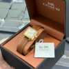 Đồng Hồ Nữ Coach Cass 14504231 22mm Fullbox 13 Đồng Hồ Nữ Coach Cass 14504231 Mặt Vuông Dây Da Brown 22mm Fullbox