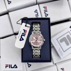 Đồng Hồ Nữ FILA Dây Kim Loại Bạc Mặt Hồng 32mm Fullbox